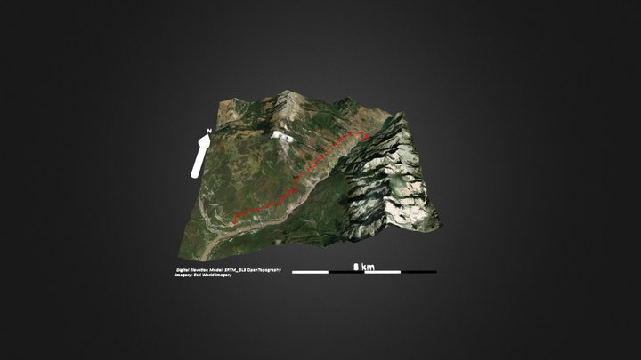 虎跳峡高路 – Gratis 3D-model STL