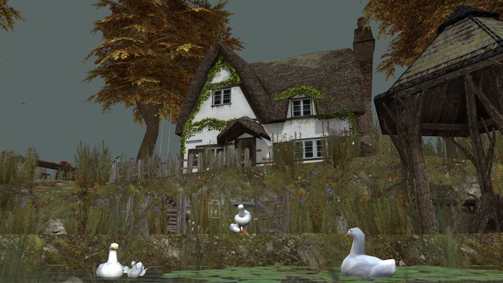 DAE Diorama - Grandma's House 3D Model