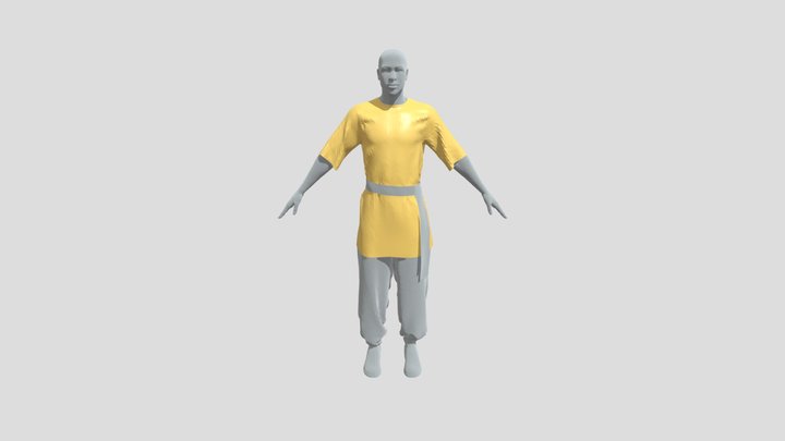 KUNG FU PERSON 3D Model