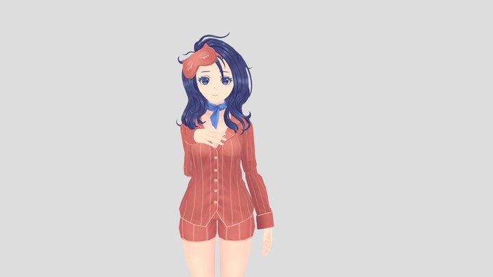 Sleepy Mita Animation 3D Model