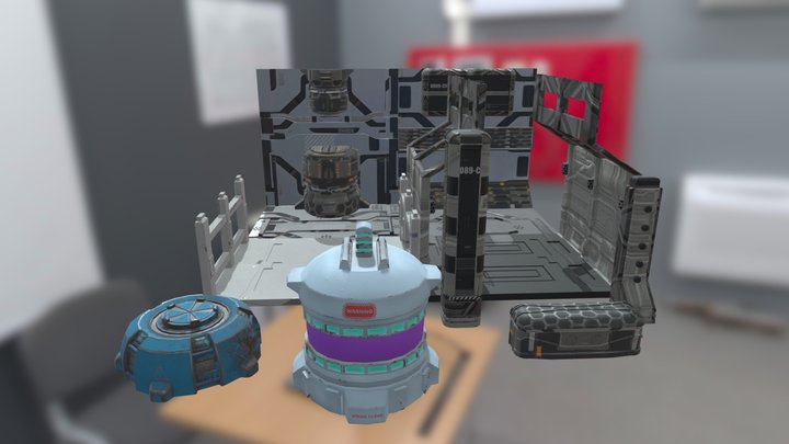 Sci Fi Modular 3D Model