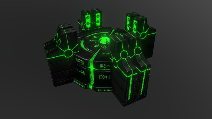 Necron Altar 3D Model