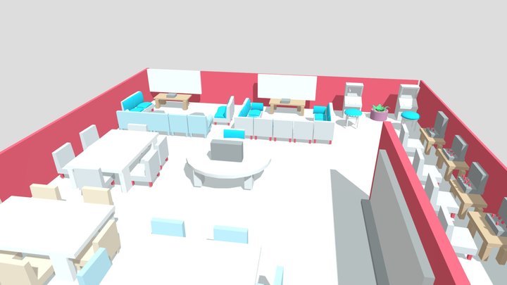 C.R Classroom 3D Model