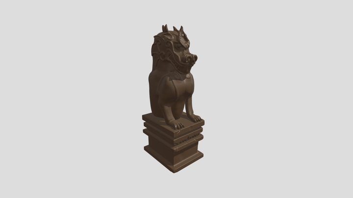 Stone Dragon from Mulan - 3D Printable 3D Model