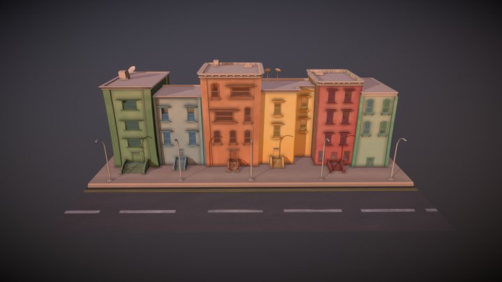 Apartment Exterior 3D Model
