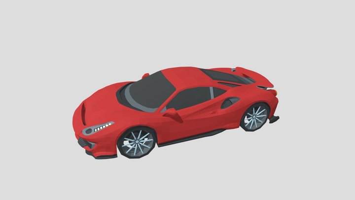 Ferrari 488 pista 3D Model