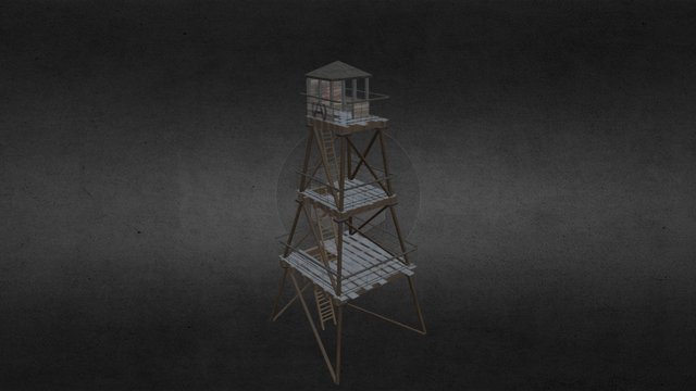 Old Watch Tower 3D Model