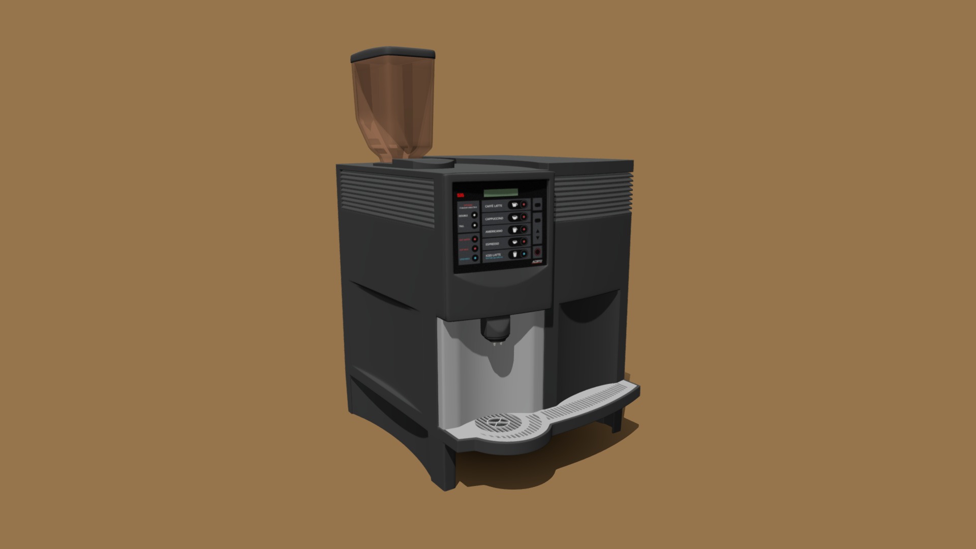 3D model Coffee Maker Acorto 1500i - This is a 3D model of the Coffee Maker Acorto 1500i. The 3D model is about a small computer tower.