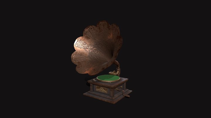 Gramophone 3D Model
