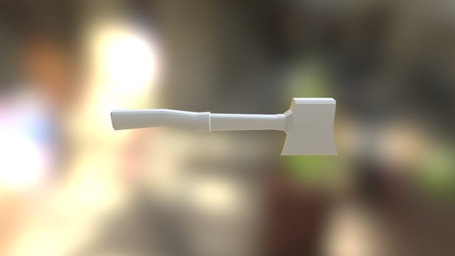 Axe Env Prop Low Poly 3D Model