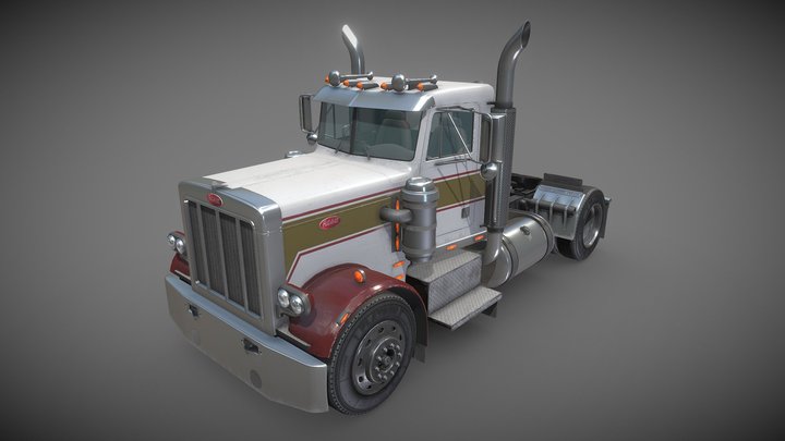 Peterbilt 289 semi truck 3D Model