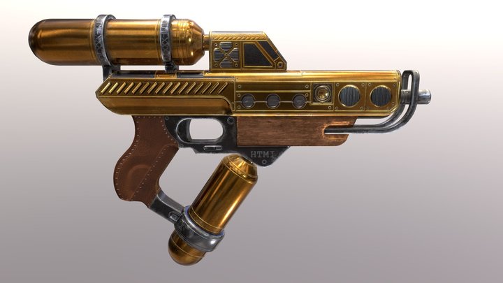 Steampunk Gun 3D Model