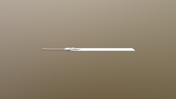 Buster Gun Blade 3D Model