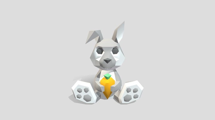 CONEJO SENTADO 3D Model