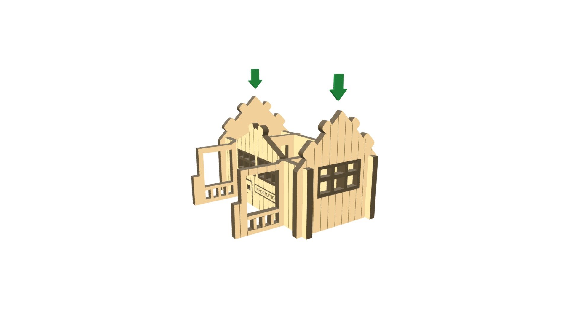 Village Store 3 3D model by Park Explorer Co. (calebclausing