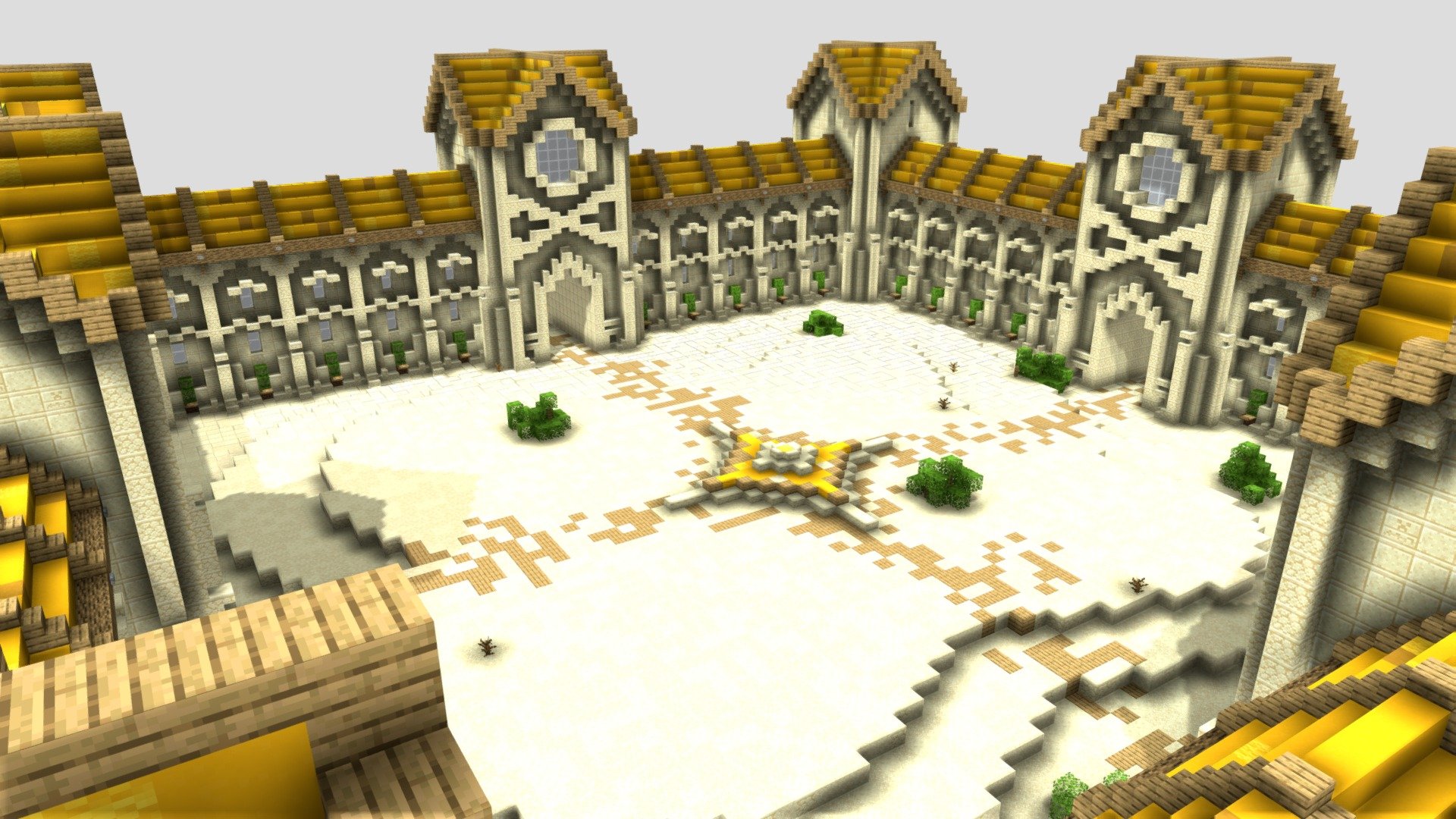 Minecraft Faction Spawn (Desert theme) - 3D model by zenwood (@amir ...