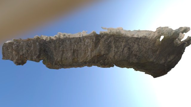 Model of rock face in the Quarry of Resteigne 3D Model