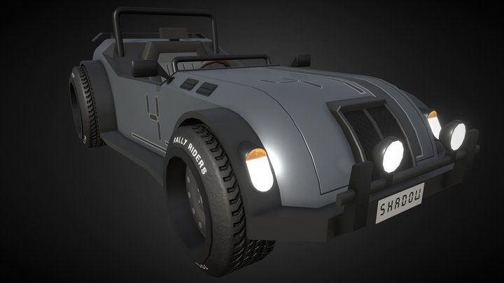 Toonland Rally Car - Shadow 3D Model