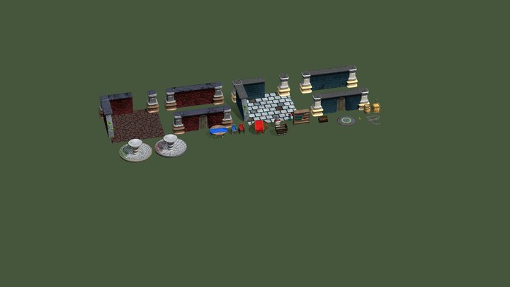 Dungeon Models 3D Model