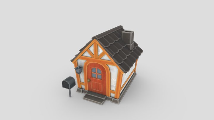 Stylized Cottage 3D Model