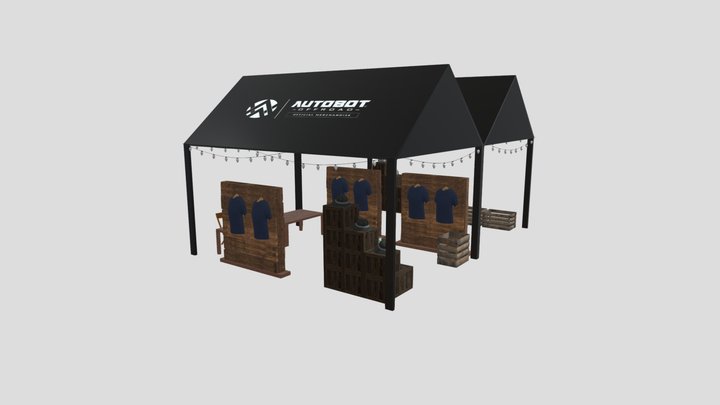 Merch Booth Jamboree 3D Model