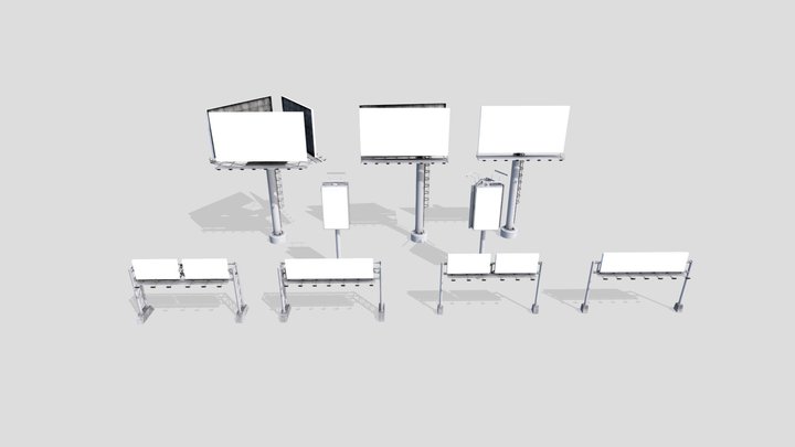 Billboard Collection 3D Model