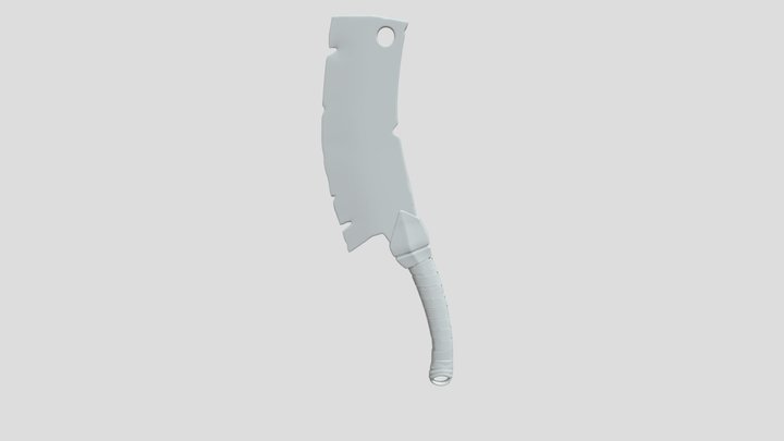 Stylized Cleaver 3D Model