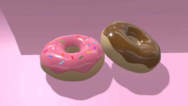 Donuts 3D Model