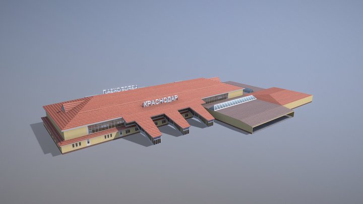Airport Terminal URKK_Terminal_Domestic 3D Model
