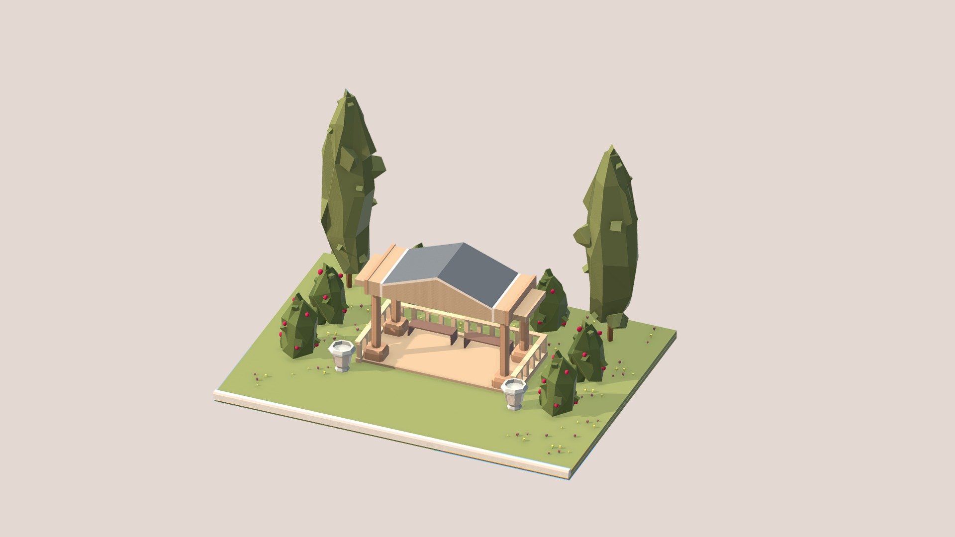 Ethnic Buildings 05 - 3D model by elzagrey31 [94894b7] - Sketchfab