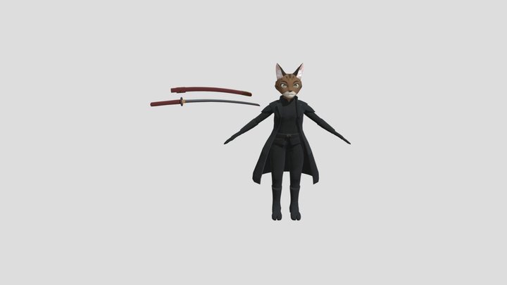 Furry women 3D Model
