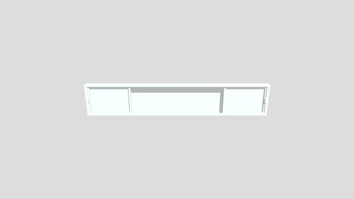 Double Sliding Window (Ventana corrediza doble) 3D Model