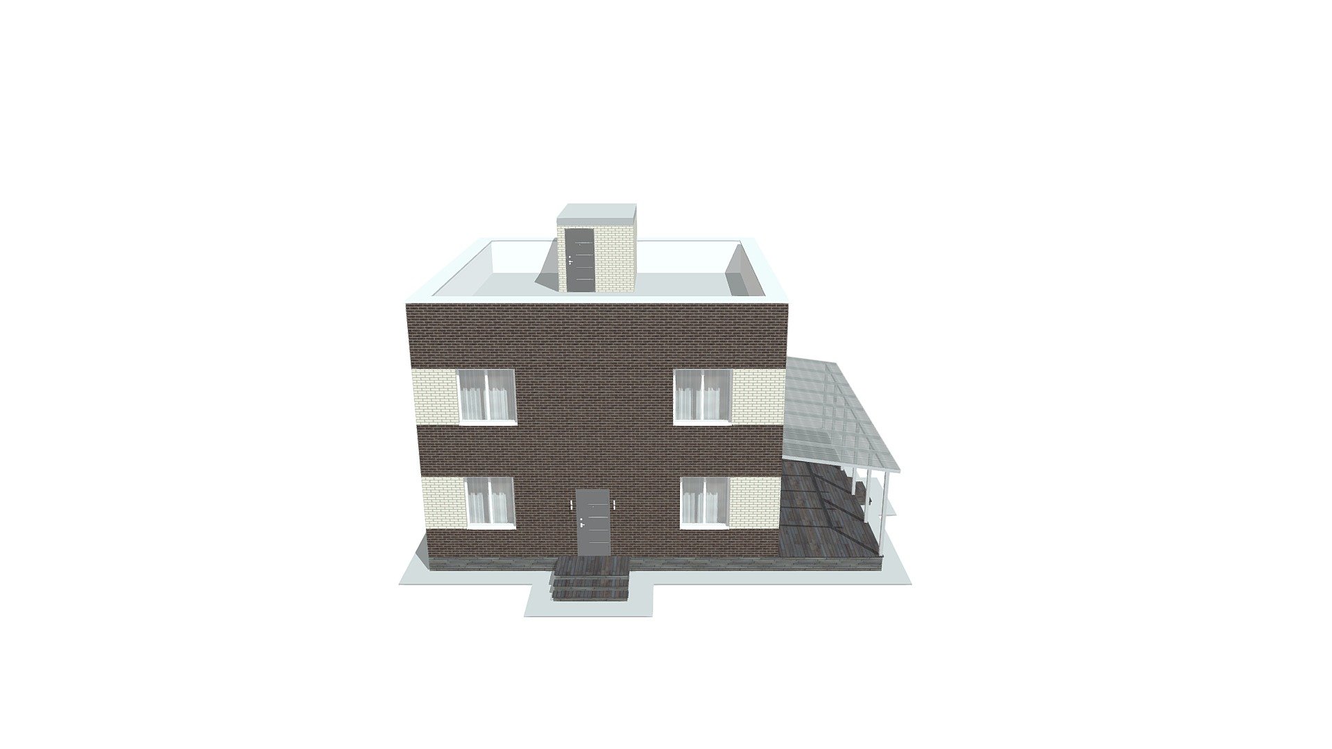 Проект дома проект М89-17 — Sketchfab embed 3D viewer