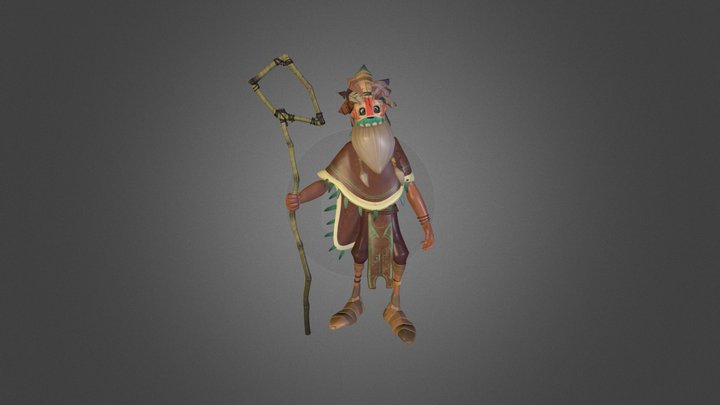 RITUEL - Shaman by Sebastien DUROUCHOUX 3D Model