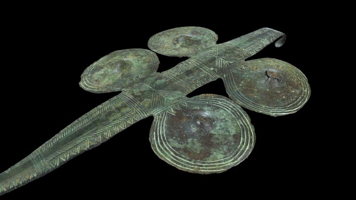 Bronze pin from Verschiez (Ollon) - 2000 BC 3D Model