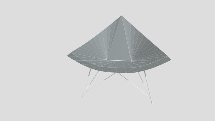 Triangular Chair 3D Model