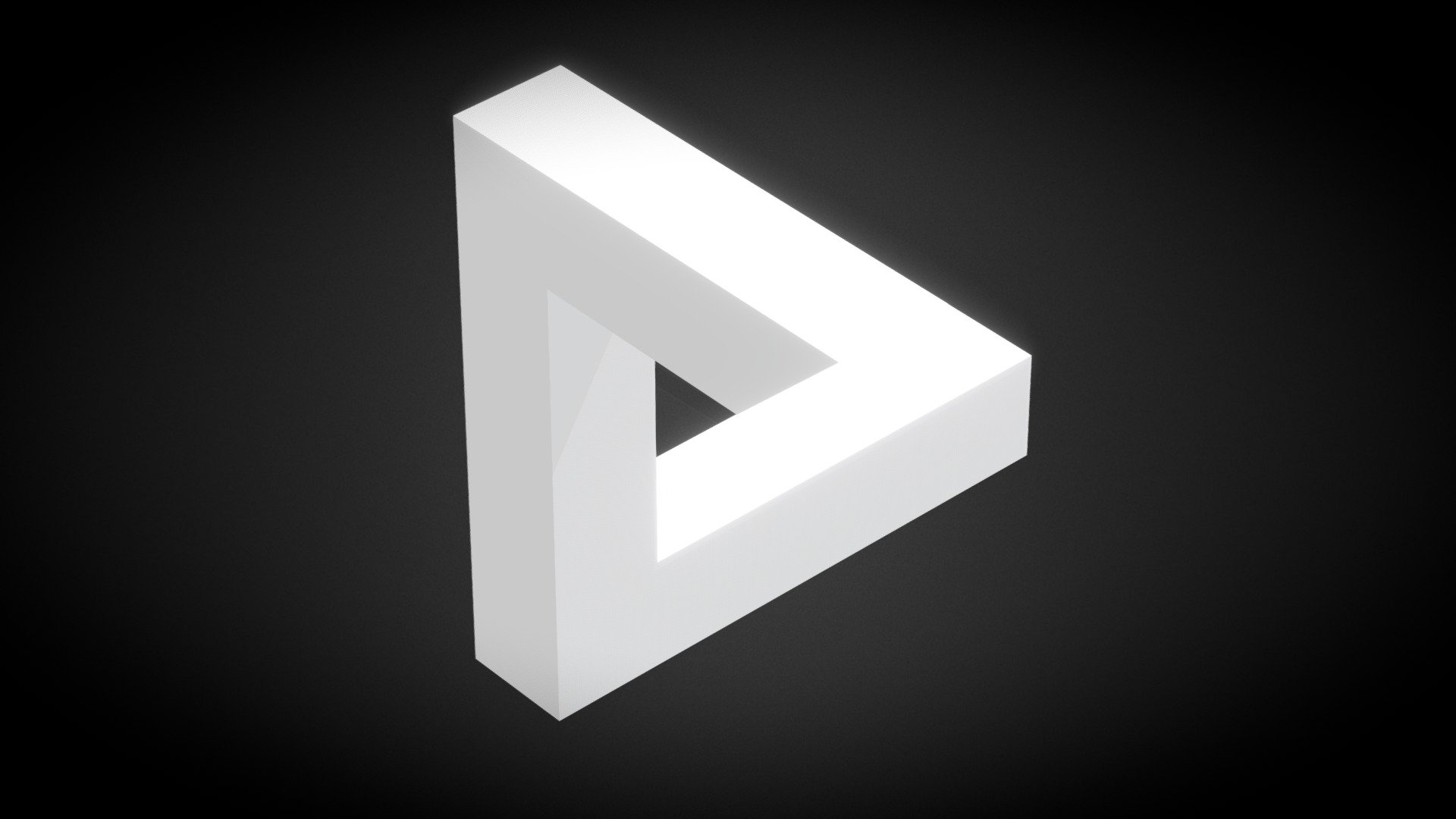 Penrose Triangle 3D model by akidai [948c59b] Sketchfab