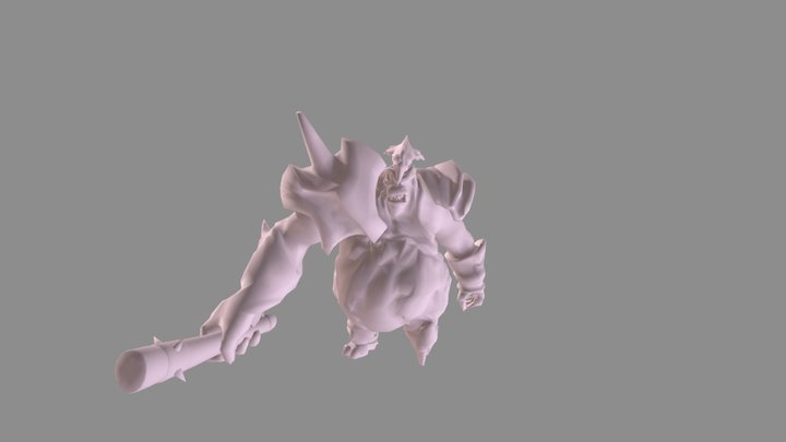 02 Pig Walk 3D Model