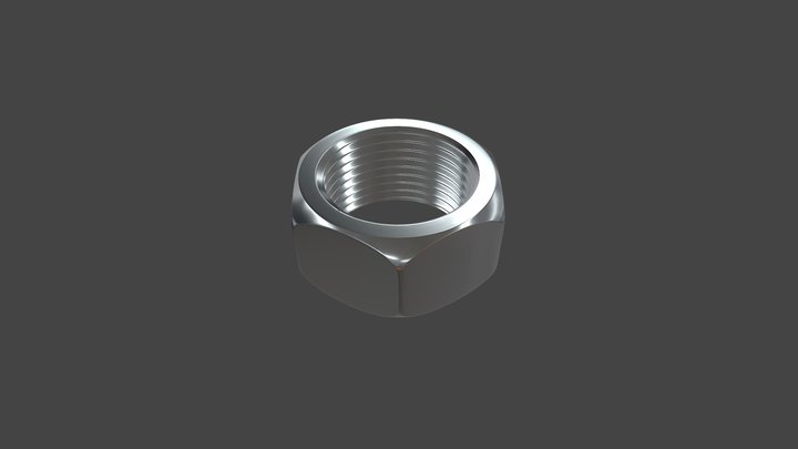 Metal nuts 3D Model