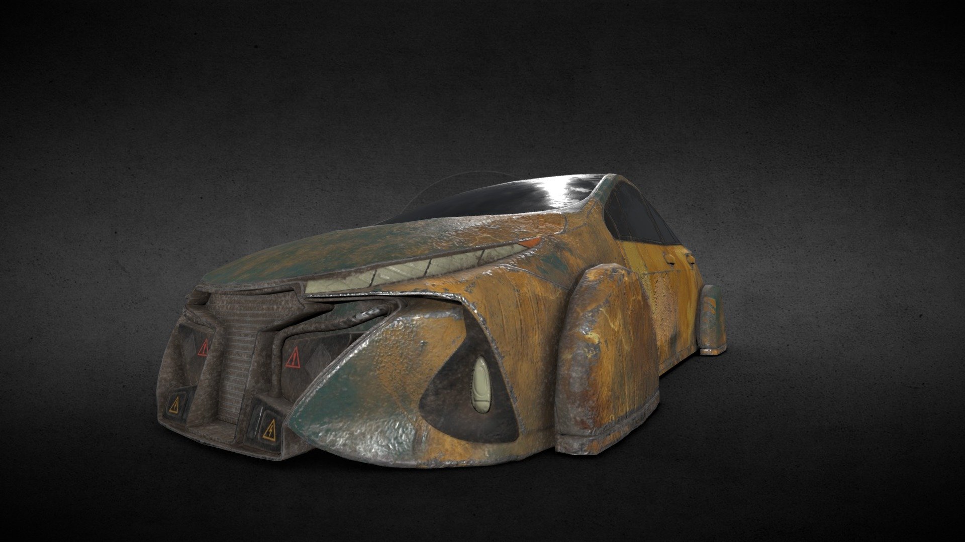 Rusted Sci-Fi Car