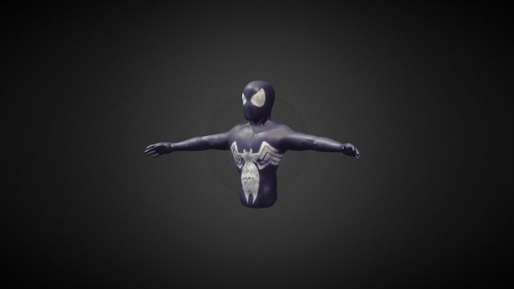 Spider-Man Simbyote suit 3D Model