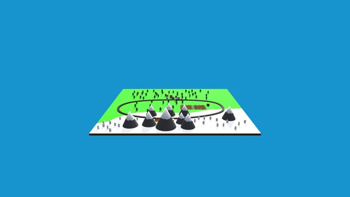 Cartoon Scene 3D Model