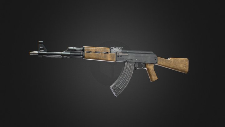 AK-47 Assault rifle 3D Model