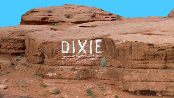 Dixie Rock: Saint George's Iconic Monolith 3D Model