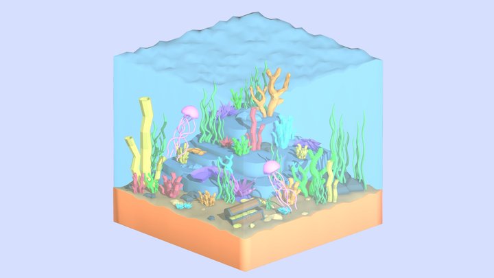 Coral Reef 3D Model