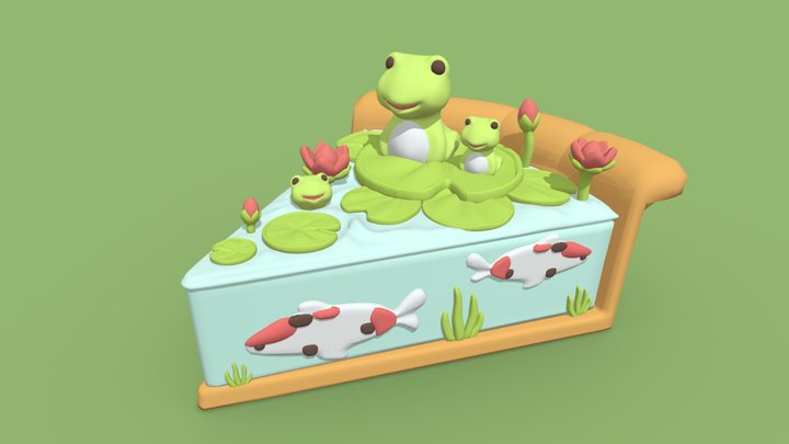 青蛙蛋糕 3D Model