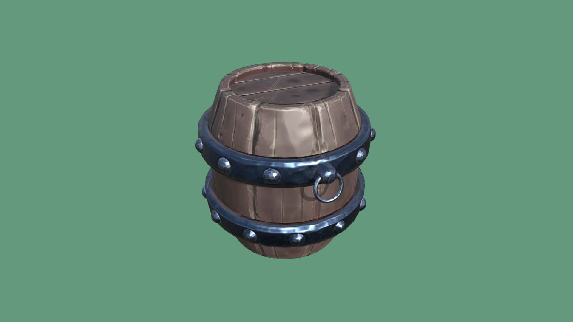 Stylized old barrel — Sketchfab embed 3D viewer