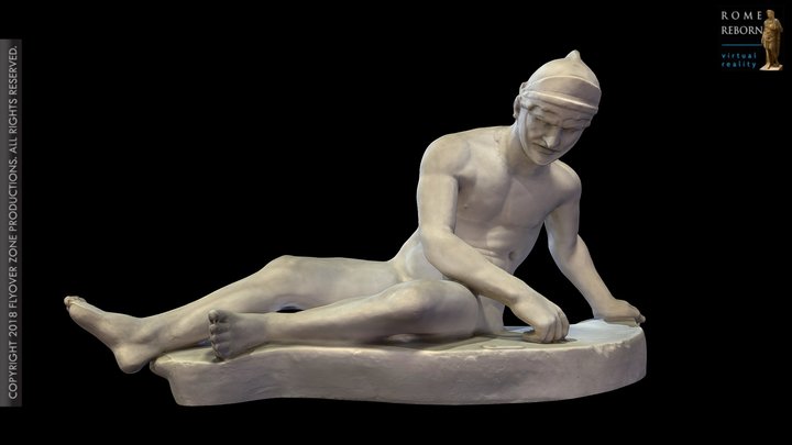 3D rendering of Gaul, dying