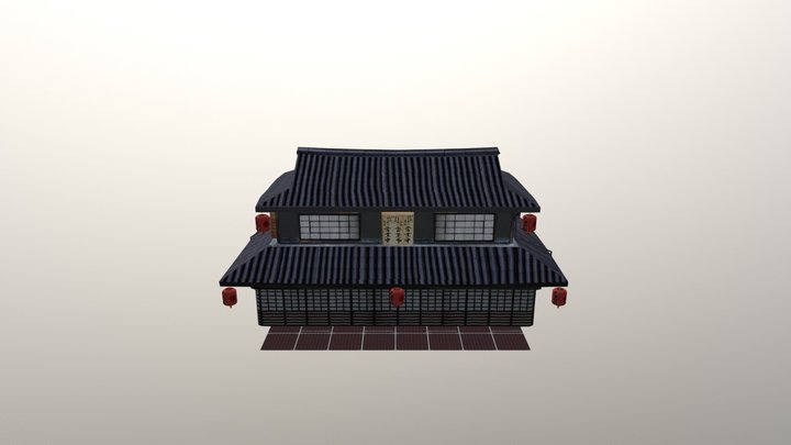 House2 City Scene 3D Model