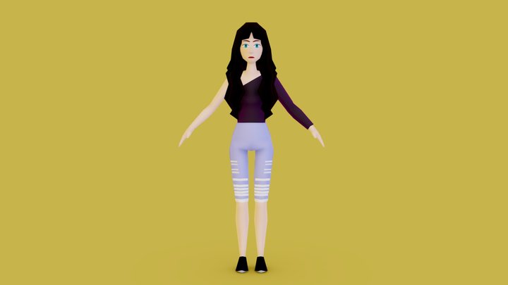 Low Poly Body 3D Model